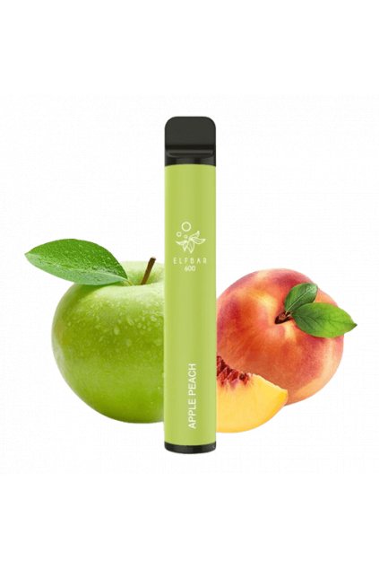Elf Bar 600 Bouffée Apple Peach Cigarette électronique Jetable