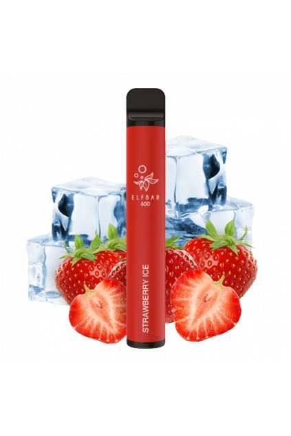 600 bouffée Cigarette électronique Jetables - Strawberry Ice