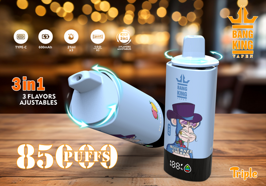 Prix Puff 85K Bouffees Vape Jetable 3-in-1 Gout with 63ml E-liquide