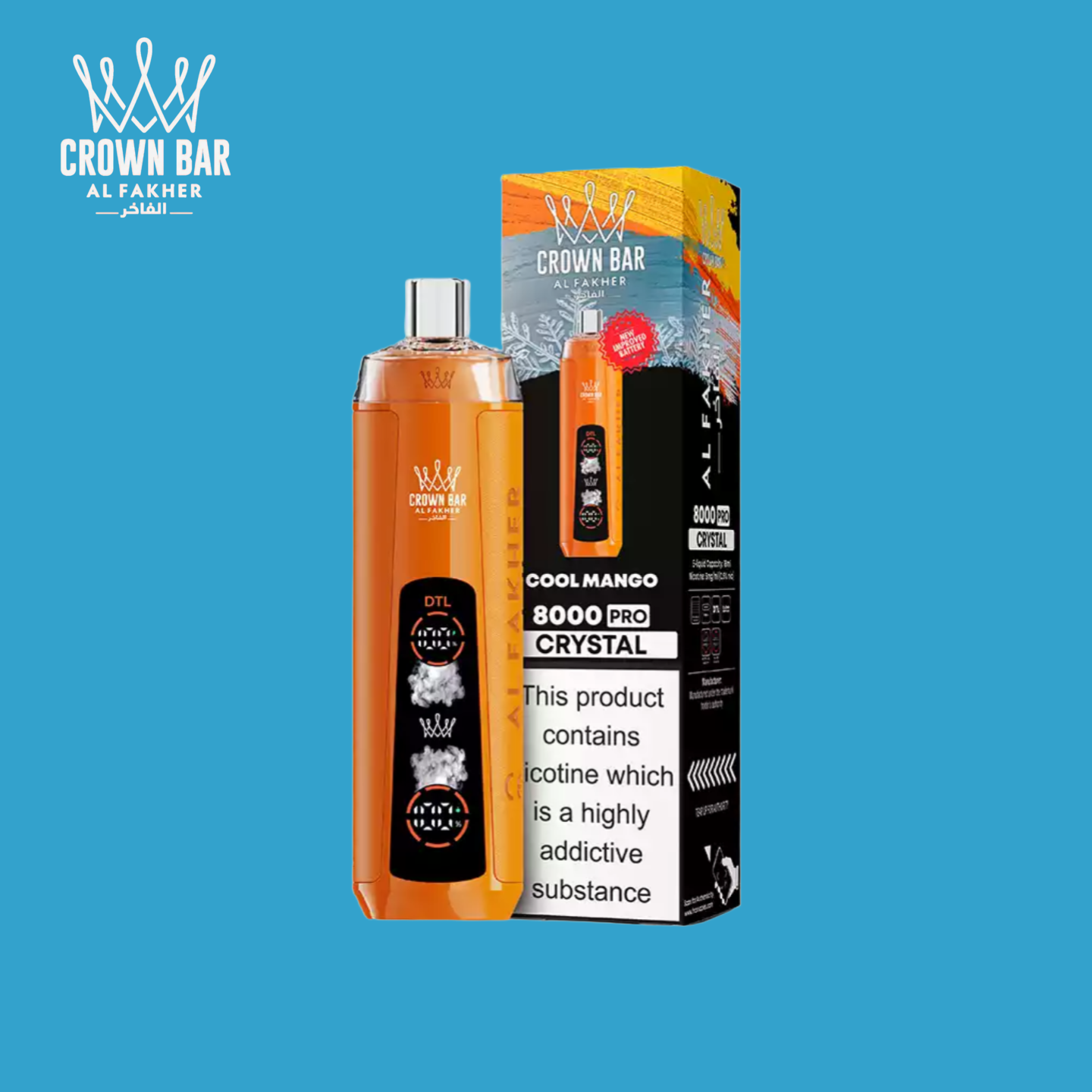 Al Fakher Vape 8000 Taff Cool Mango