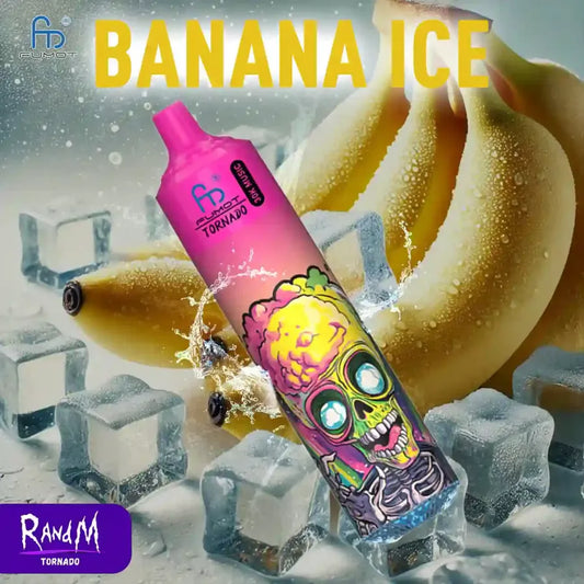 Fumot RandM Tornado 30000 Music Puffs Vape Jetable - Banana Ice Saveur