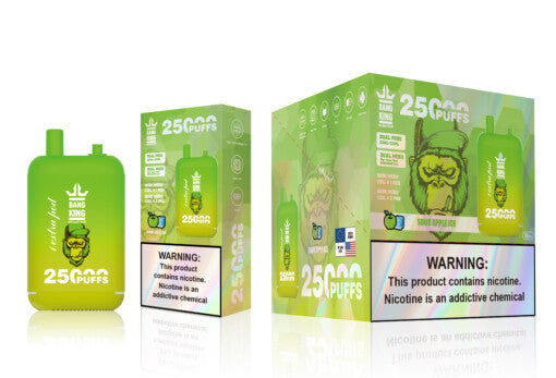 Sour Apple Ice - Bang King 25000 Puff 25K Bouffees Cigarette électronique Jetable