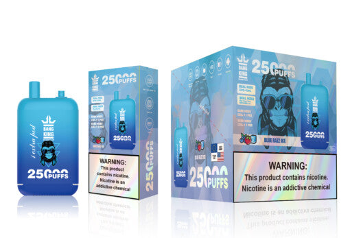 Bang King 25000 Puffs Dual Pod Cigarette électronique Jetable - Blue Razz Ice Gout