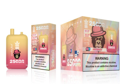 Juicy Peach Ice - Bang King Puff 25K Bouffees Dual Pod Cigarette électronique Jetable