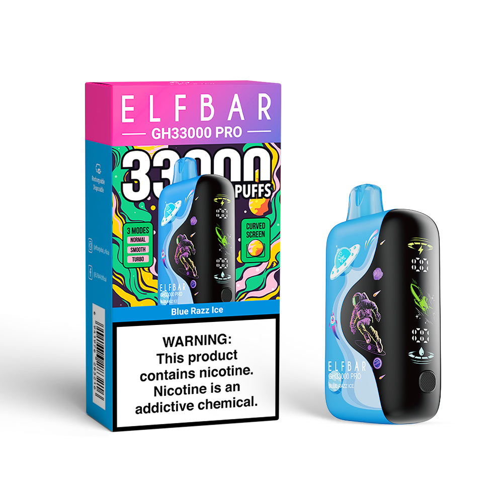 ELF BAR GH33000 Pro Vape 33K Taff Blue Razz Ice