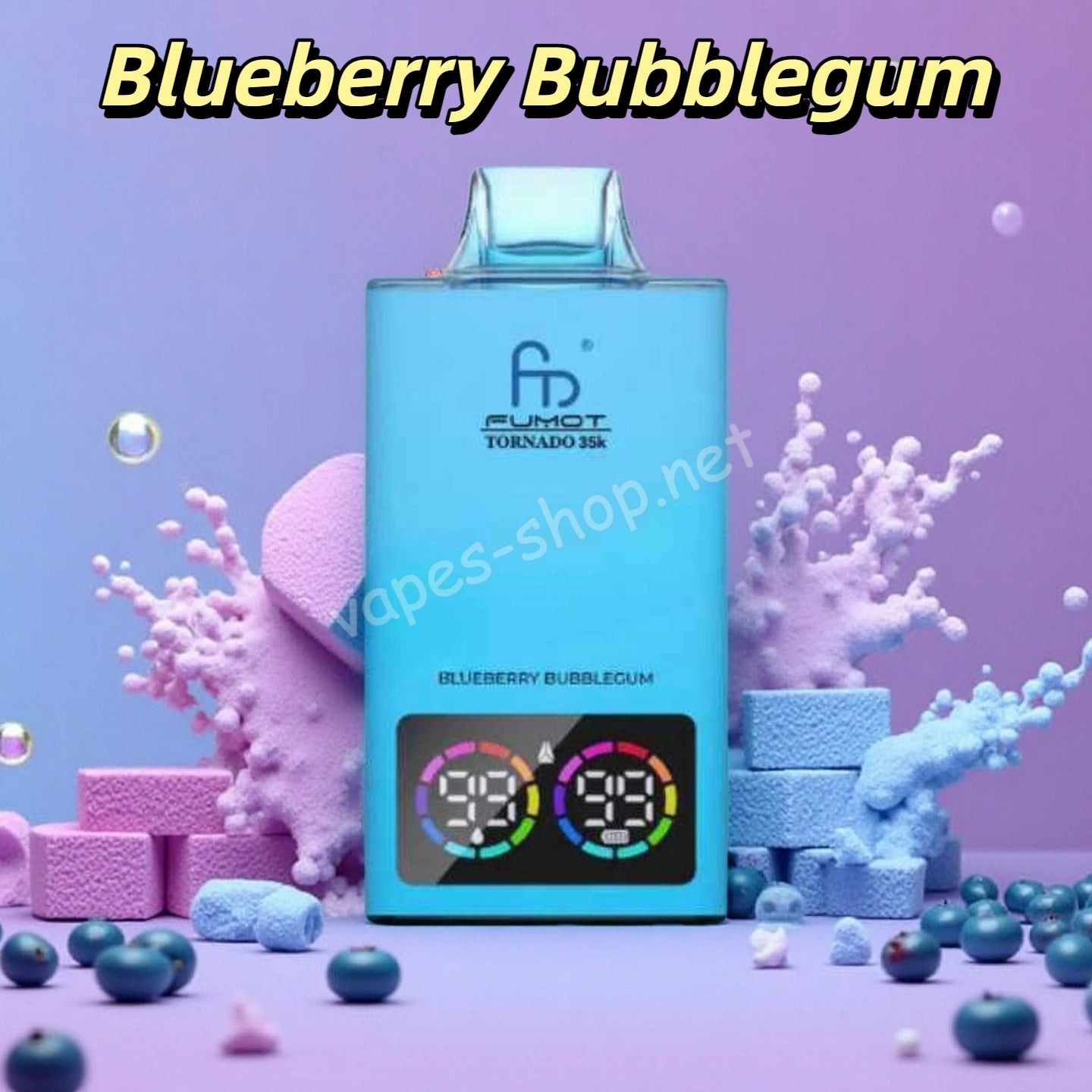 Fumot Tornado Puff 35000 Taff Blueberry Bubblegum Saveur Vape Jetable –  Vapes-Shop