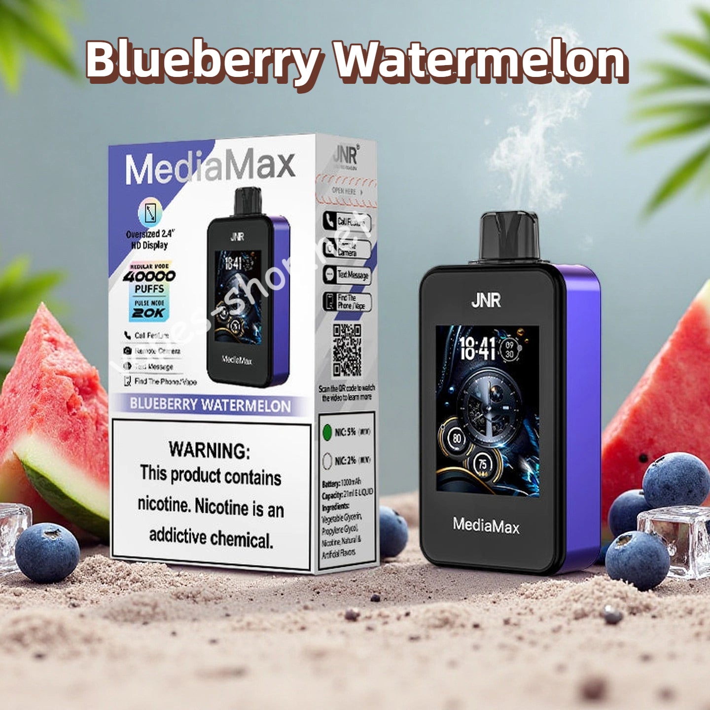 JNR Puff 40K Bouffees Blueberry Watermelon