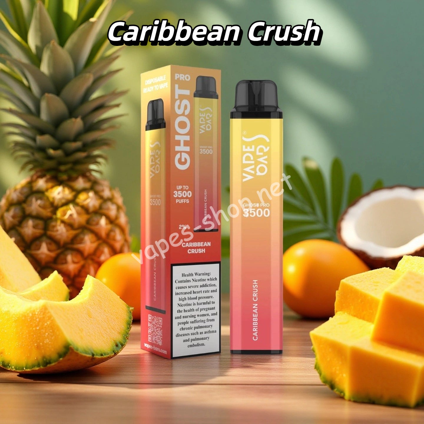 Caribbean Crush Gout de Puff 3500 Taff Rechargeable Vape Jetable with 2% Nicotine Vapes-Shop Caribbean Crush Gout de Puff 3500 Taff Rechargeable Vape Jetable with 2% Nicotine Vapes-Shop