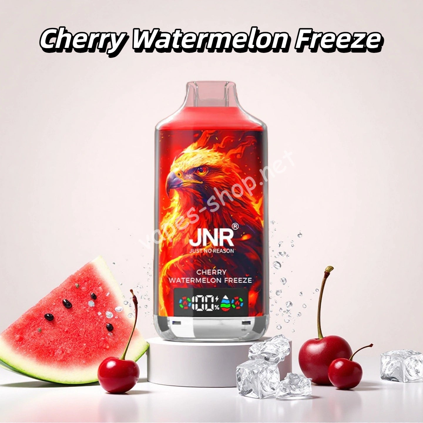 JNR Falcon-X 18000 Puffs - Cherry Watermelon Freeze Vapes-Shop JNR Falcon-X 18000 Puffs - Cherry Watermelon Freeze Vapes-Shop