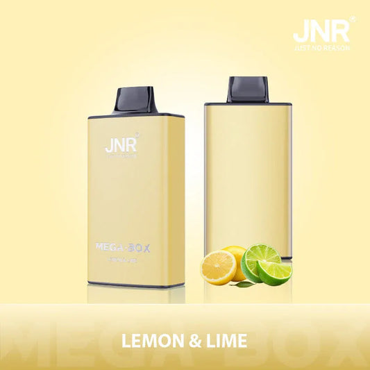 JNR Mega Box 25000 Puffs 25K Taff Lemon & Lime Gout with Rechargeable Batterie