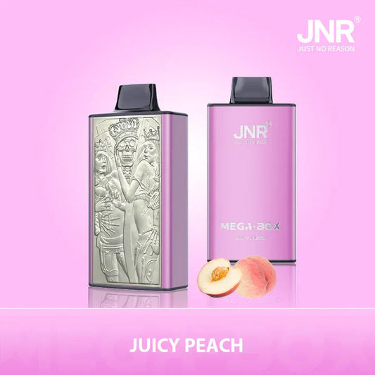 JNR Mega Box 25000 Puffs Jetable Vape - Juicy Peach Saveur