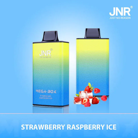 JNR Vape Mega Box Puff 25K Taff - Strawberry Raspberry Ice Gout