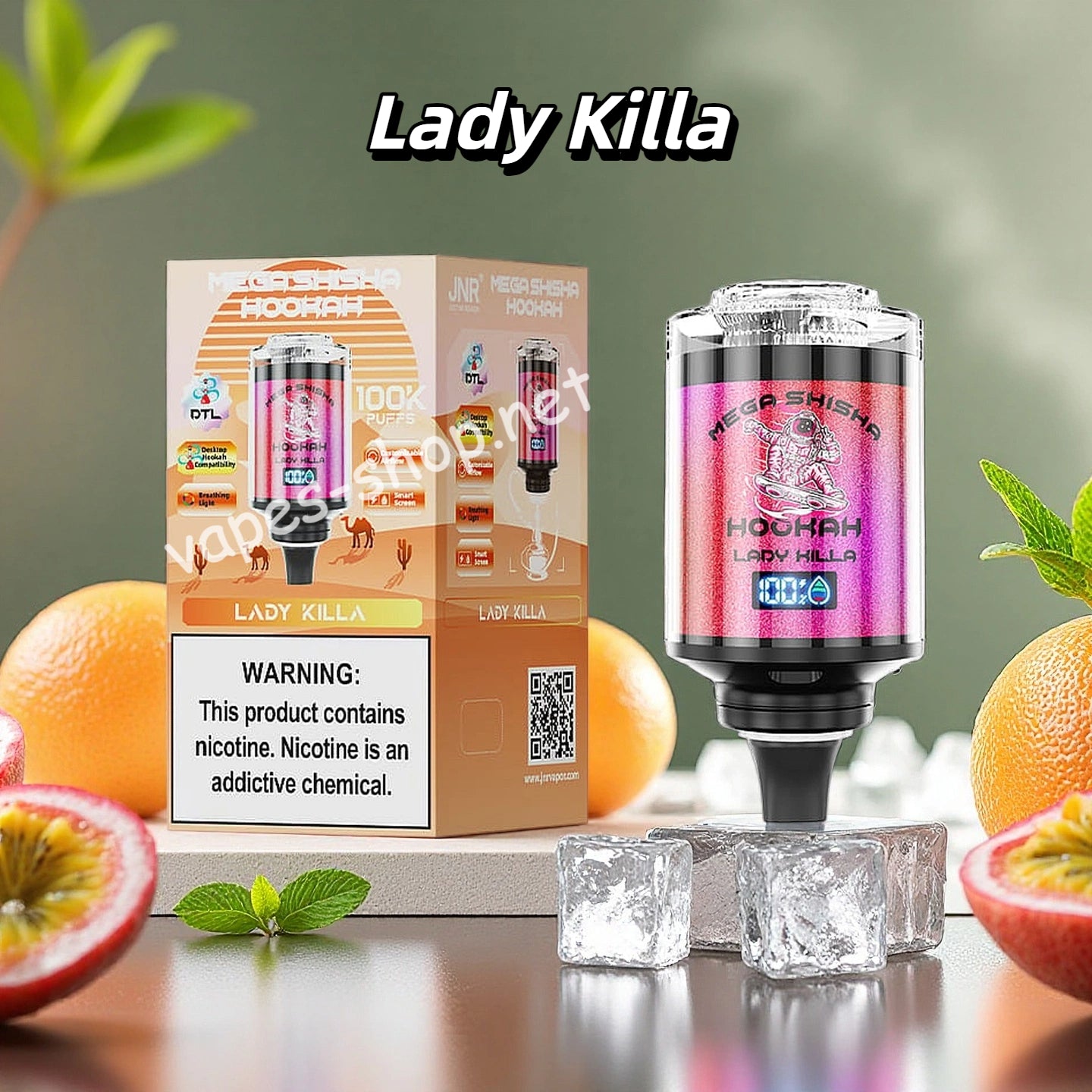 JNR Mega Shisha Hookah 100K Puffs Vape Jetables with 60ml E-liquide - Vapes-Shop JNR Mega Shisha Hookah 100K Puffs Vape Jetables with 60ml E-liquide - Vapes-Shop