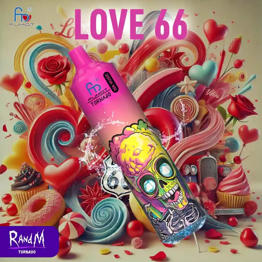 Love 66 Saveur - Randm Tornado 30000 Puffs Gout Cigarette électronique Jetables