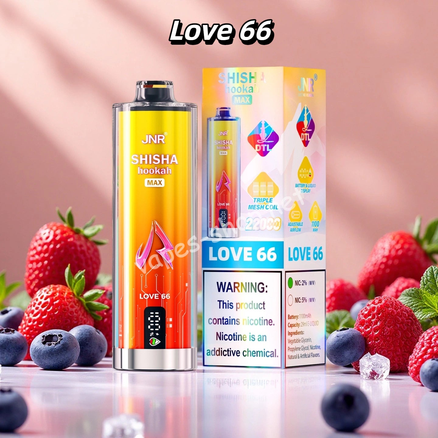 Love 66 - Puff 22000 Taff Cigarette lectronique Jetable Vapes-Shop Love 66 - Puff 22000 Taff Cigarette lectronique Jetable Vapes-Shop