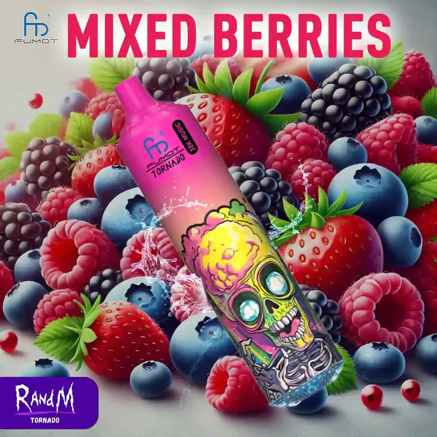 Fumot Vape Mixed Berries Saveur Puff 30K Bouffees with Charge Type-C
