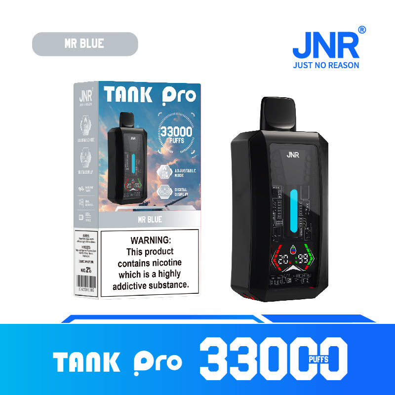 JNR Tank Pro 33000 bouffées Mr Blue Nicotine 2%