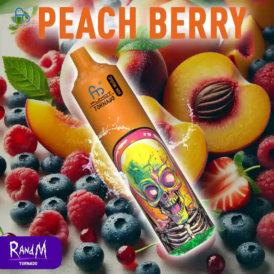 Randm Tornado 30000 Puffs Peach Berry Gout Cigarette électronique Jetable