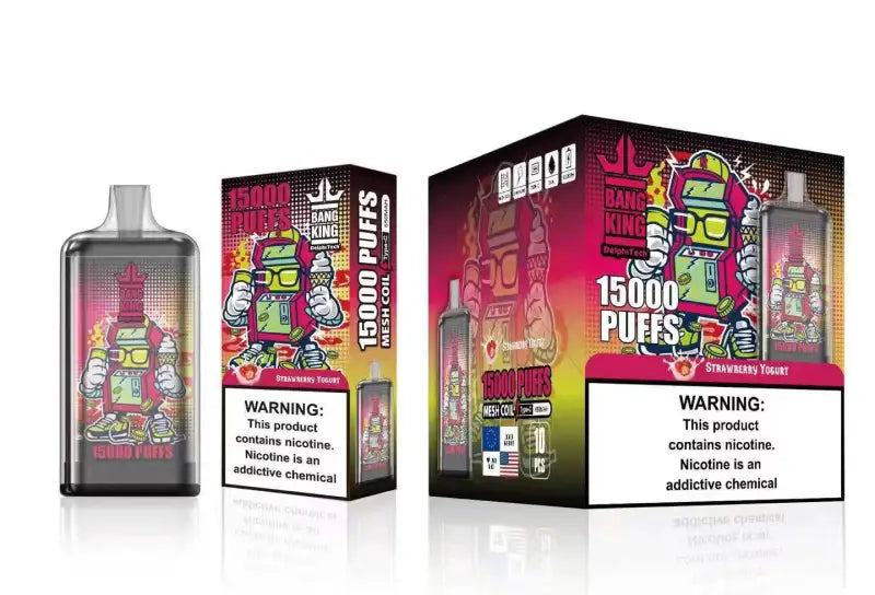 Bang King 15000 Puffs Cigarettes électroniques Strawberry Yogurt