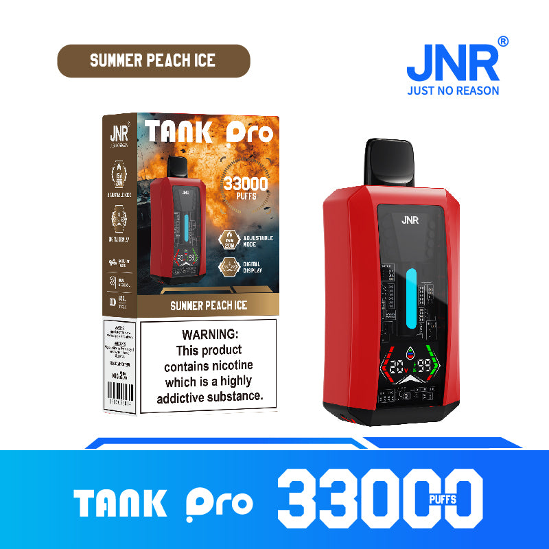 JNR Vape Tank Pro 33000 Taff Summer Peach Ice