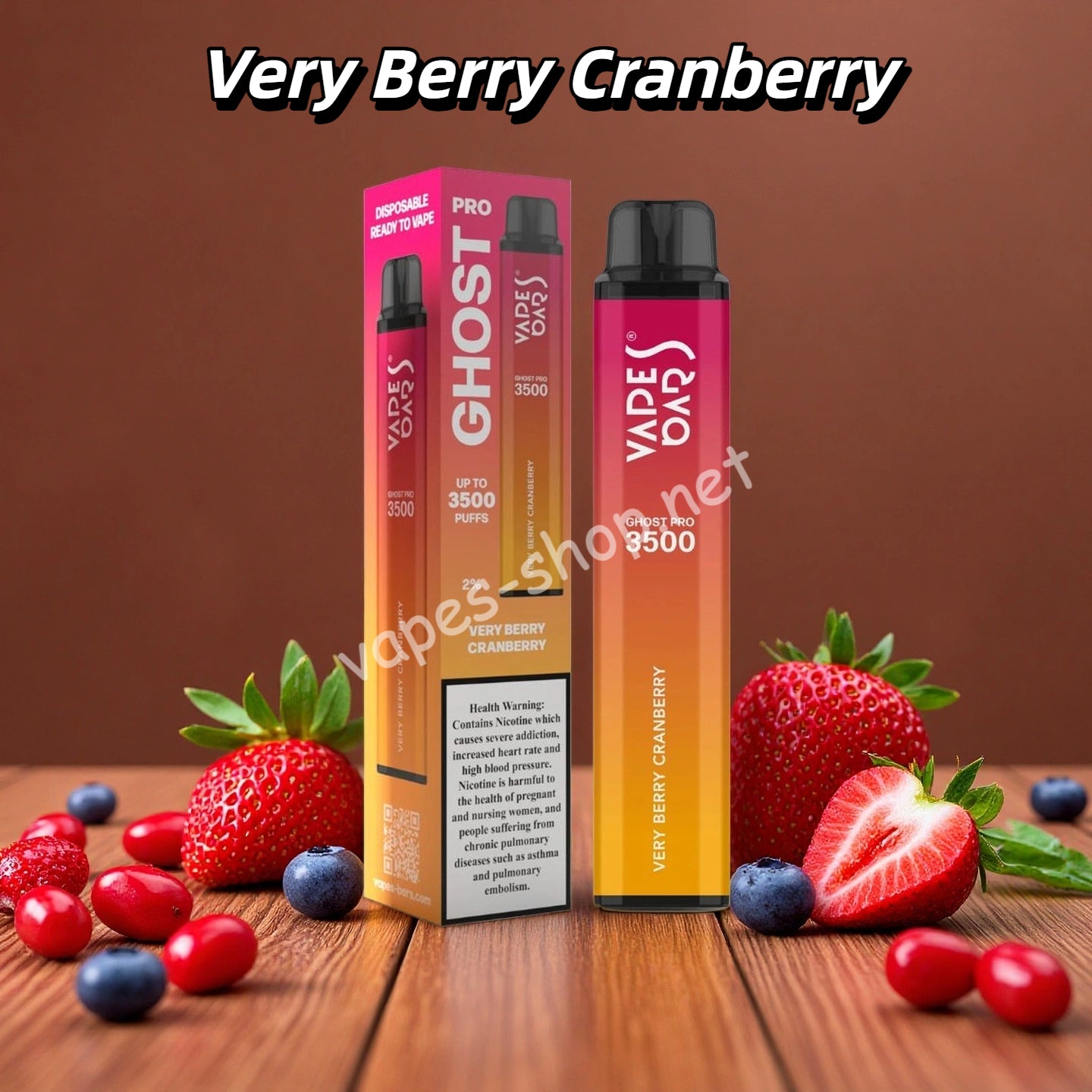 Very Berry Cranberry 3500 Puffs Vape Jetable