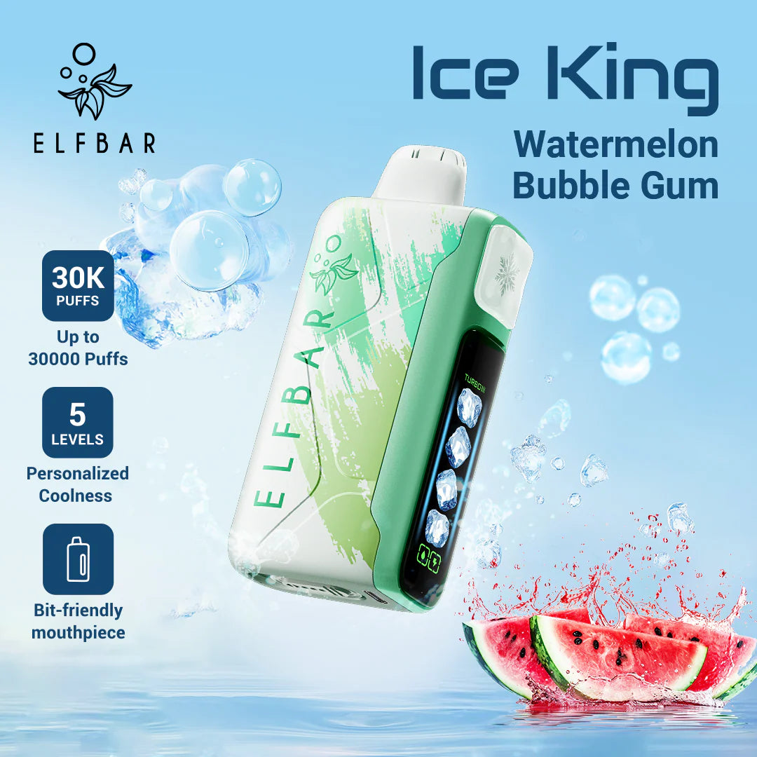 Watermelon Bubblegum - Puff 30K Puffs Rechargeable Liquide Cigarette électronique Jetable