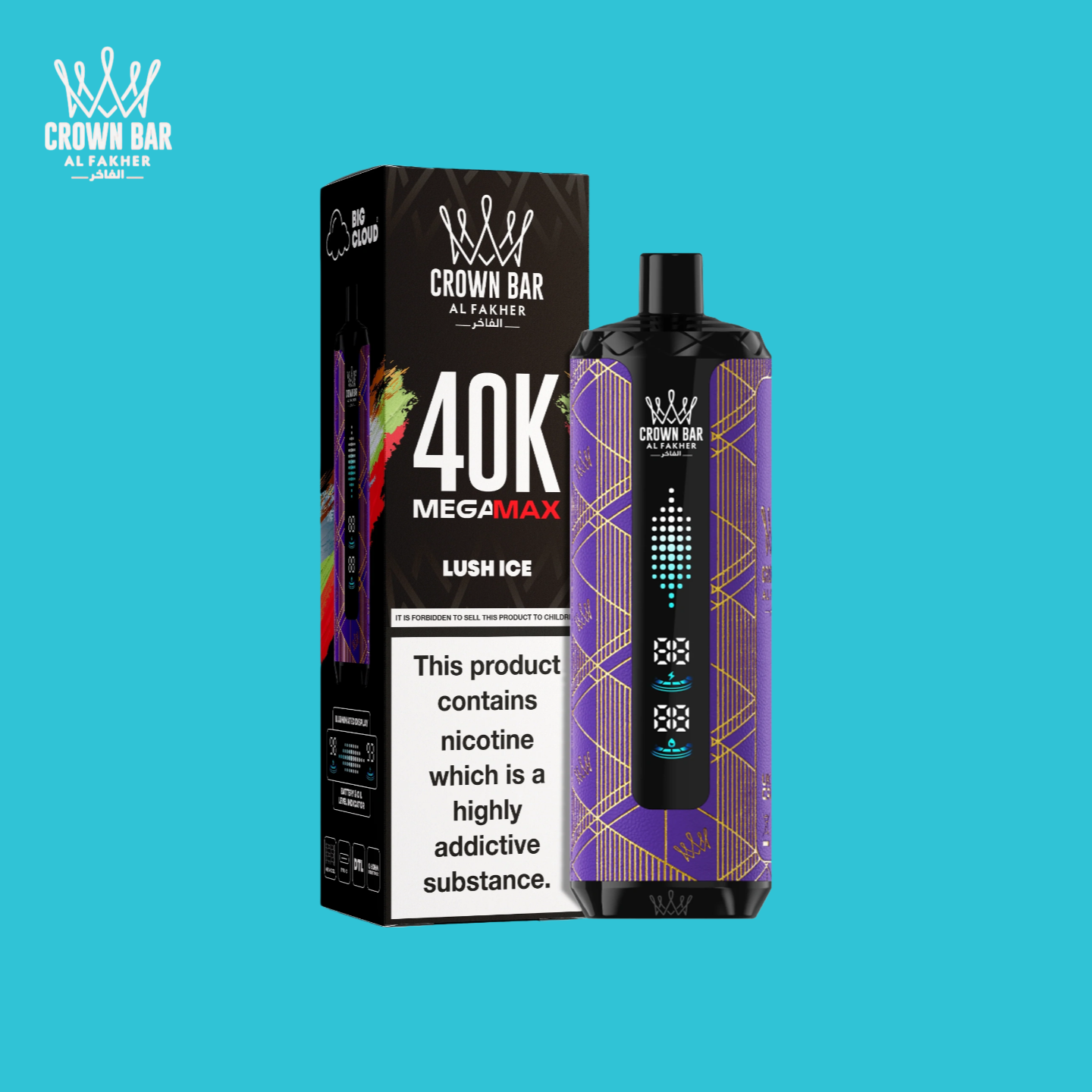 Puff Al Fakher Mega Max 40000 Taff Lush Ice