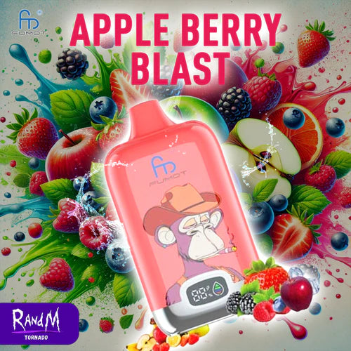 RandM Fumot 12000 Apple Berry Blast Vapes-Shop RandM Fumot 12000 Apple Berry Blast Vapes-Shop