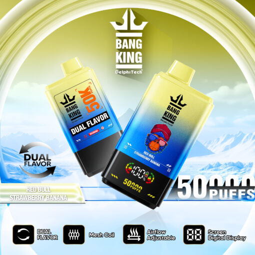 Bang King 50000 Puff Double Saveurs - Red Bull & Strawberry Banana