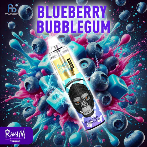Blueberry Bubblegum RandM Tornado 7000 Disposable Vape