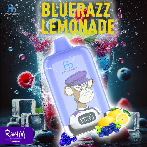 RandM Tornado Blue Razz lemonade 12k bouffées Cigarette électronique