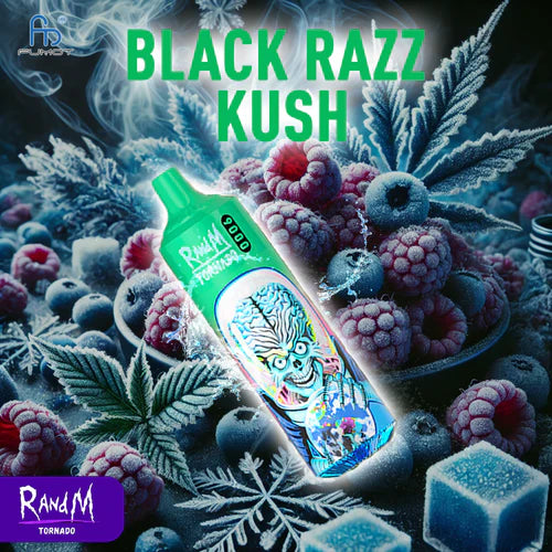 Gout de Big Puff 9K Puffs Cigarette électronique Jetable - Black Razz Kush Saveur
