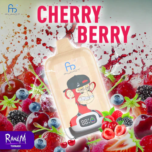 Tornado Puff 12000 Taff Cigarette électronique Jetable - Cherry Berry