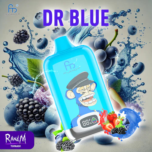 Tornado 12000 Puffs Vape Jetable with Batterie Rechargeable - DR. Blue