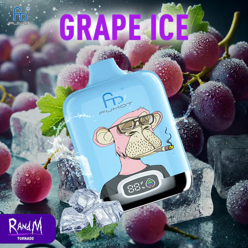 Randm 12K Puff 12000 Taff Vape Jetable - Grape Ice with 2% Nicotine