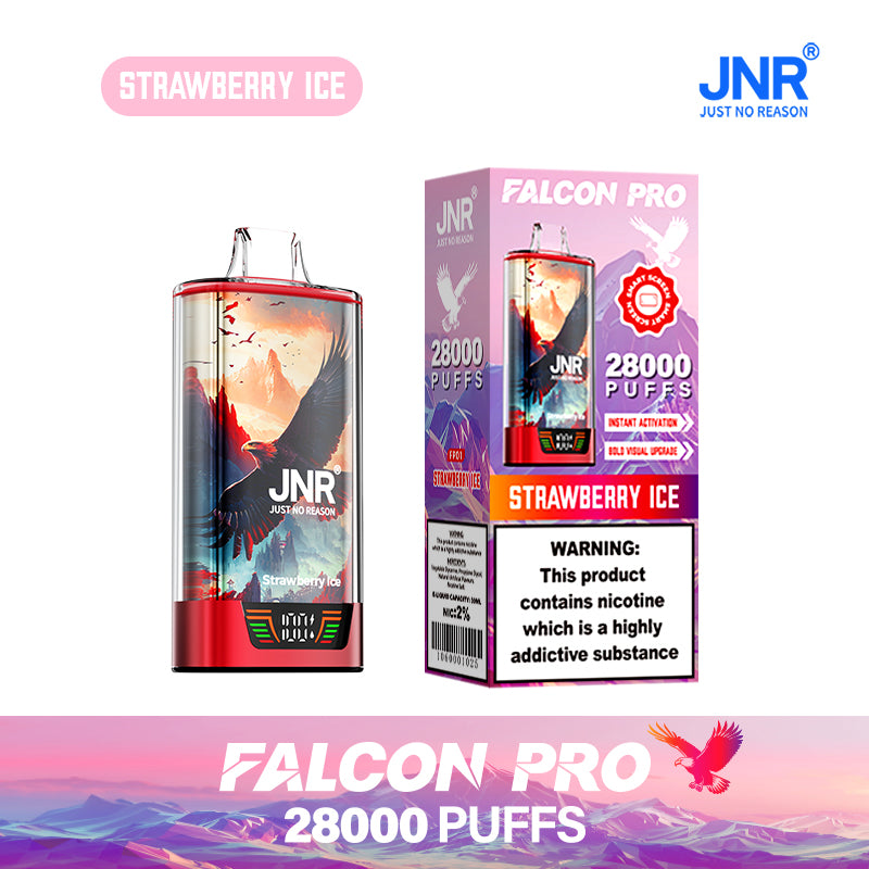 JNR Falcon Pro 28000 Bouffées Strawberry Ice