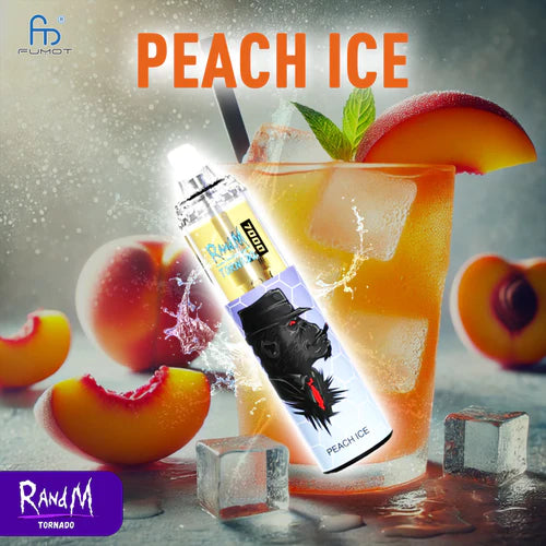 RandM Tornado 7000  jetable Cigarette électronique- Peach Ice