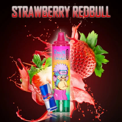 Strawberry Red Bull Gout - Big Puff 15K Taff Cigarette électronique Jetable
