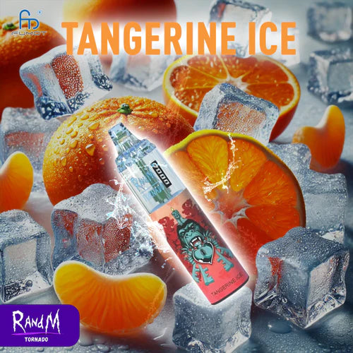 RandM Tornado 7000 Puffs Tangerine Ice Cigarette électronique Jetable