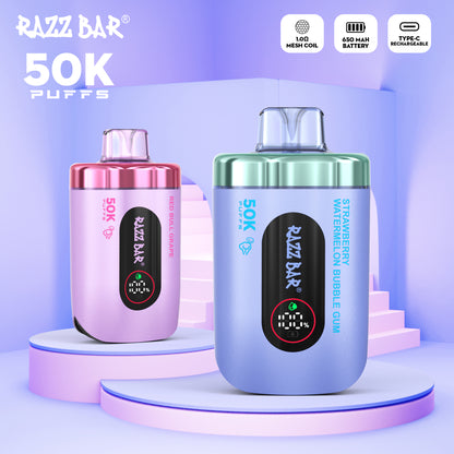 650 mAh rechargeable Puff Razz Bar 50K Taff