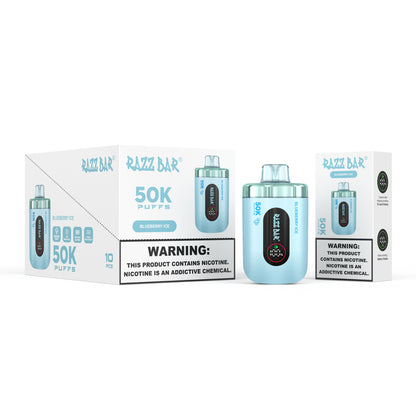 650 mAh rechargeable Puff Razz Bar 50K Taff
