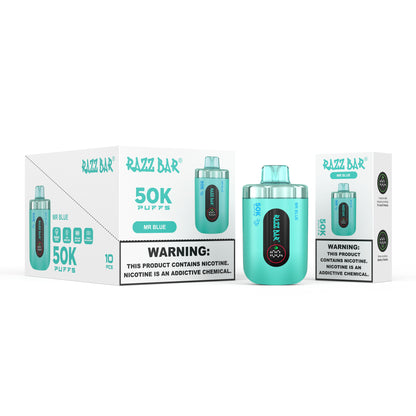 650 mAh rechargeable Puff Razz Bar 50K Taff