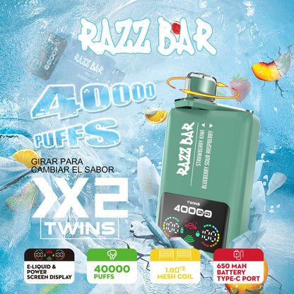 Puff Razz Bar 40000 Taff Double saveur