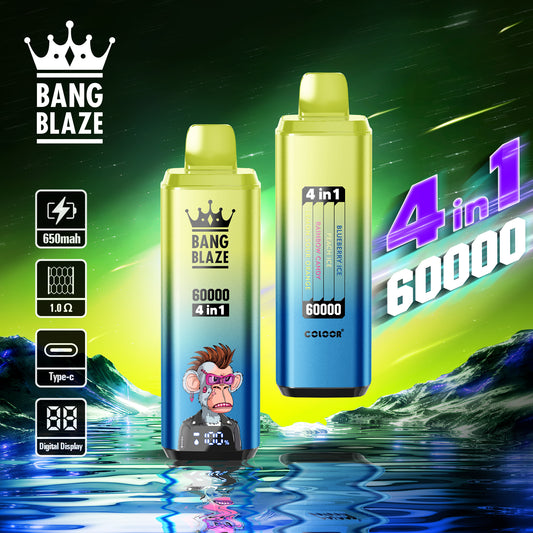Puff 20K Nicotine Cigarette électronique Jetable 4 in 1 Gout with 60 ml Liquide