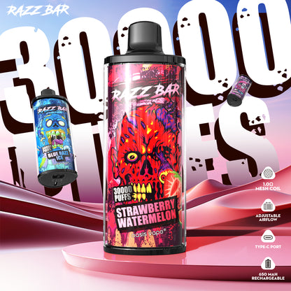 Razz Bar 30000 Puffs Vape 1.0 Ω Mesh Coil
