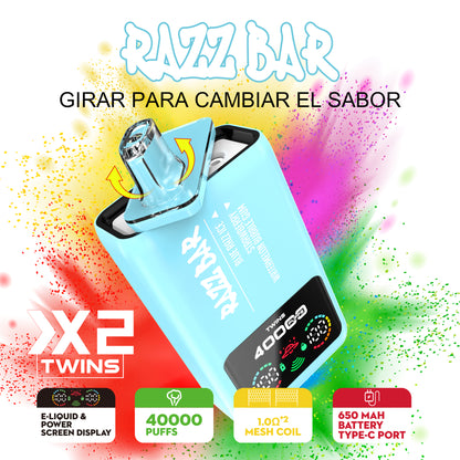 Puff Razz Bar 40000 Taff Double saveur