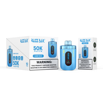 650 mAh rechargeable Puff Razz Bar 50K Taff