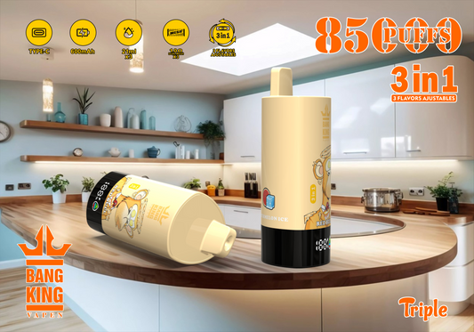 Bang King Puff 85000 Taff Cigarette électronique Jetable Triple Gout
