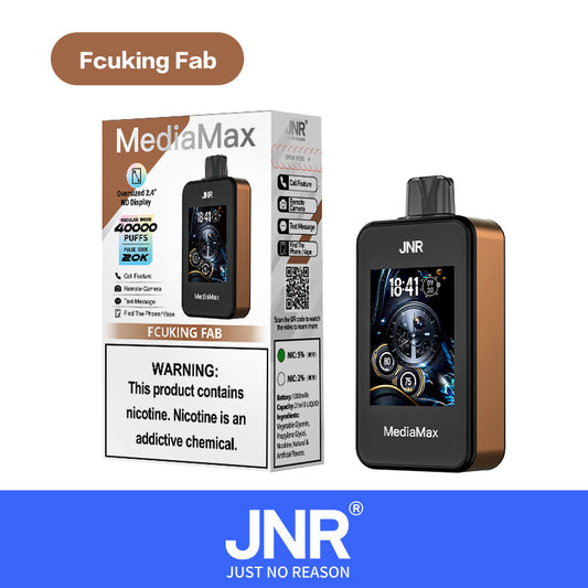 JNR Mediamax Puff 40000 Taff Fucking Fab Cigarette électronique Jetable
