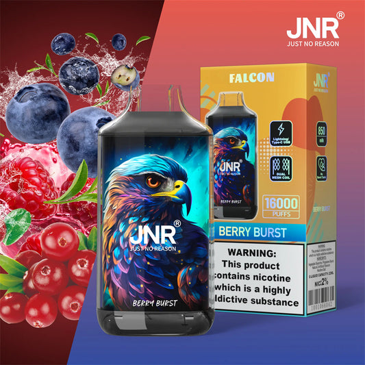 Berry Burst Puff JNR Falcon 16k Taff Cigarette électronique Jetable